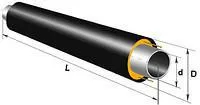 Труба стальная предварительно теплоизолированная в ПЭ оболочке 133/225